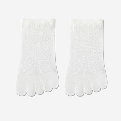 Breathable Mesh Alignment Socks(4 Pairs) - White - EU36-40(US3-7) - image 12