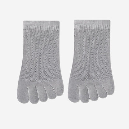 Breathable Mesh Alignment Socks(4 Pairs) - Grey - EU36-40(US3-7) - image 13
