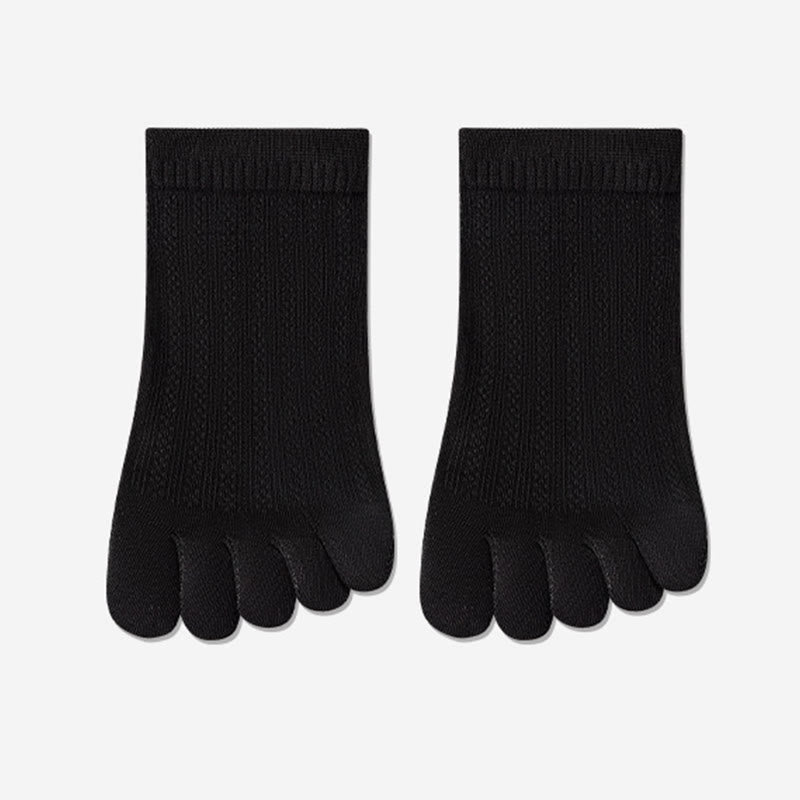 Breathable Mesh Alignment Socks(4 Pairs) - Black - EU36-40(US3-7) - image 16