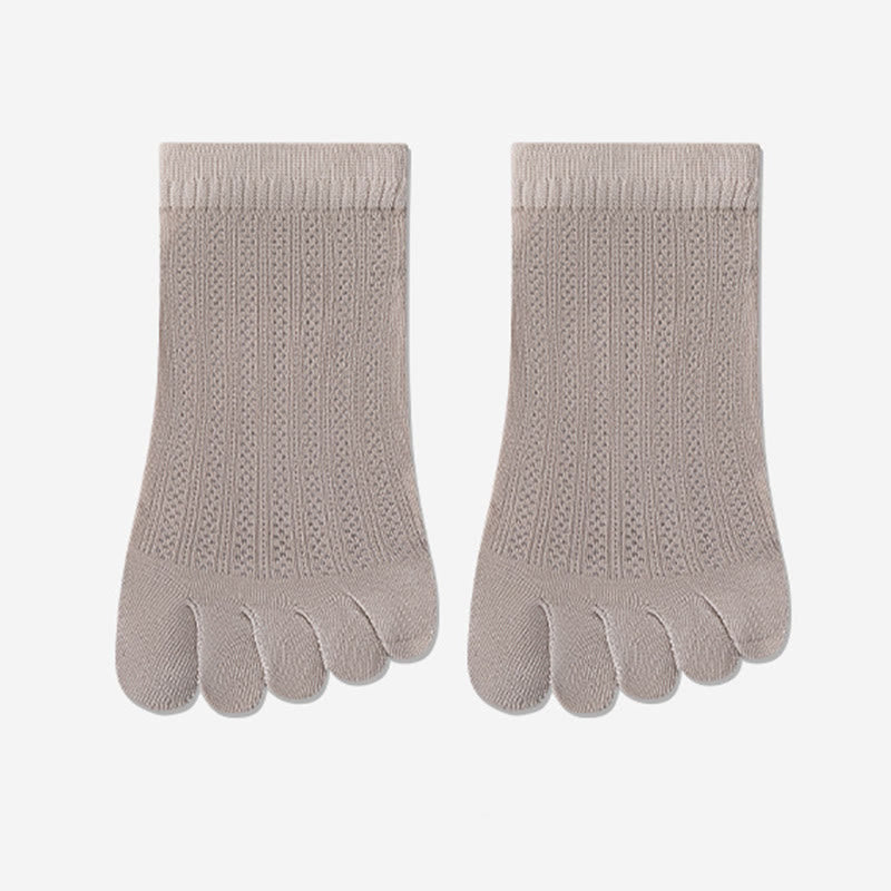 Breathable Mesh Alignment Socks(4 Pairs) - Coffee - EU36-40(US3-7) - image 17