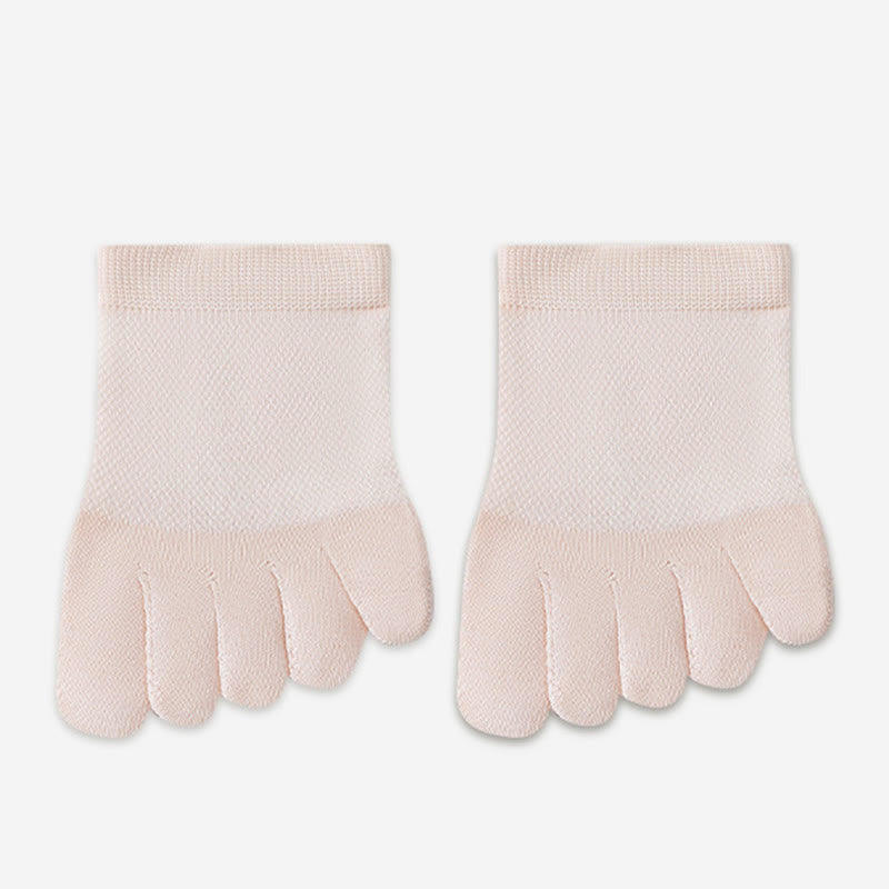 Cotton Soft Alignment Socks(5 Pairs) - Light Pink - EU36-40(US3-7) - image 13
