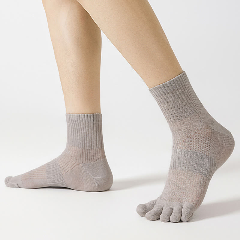 Breathable Cotton Alignment Socks(5 Pairs) - image 8