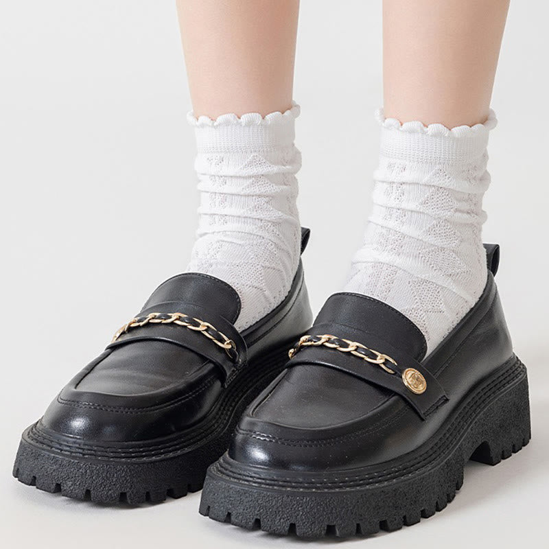 Cotton Mesh Alignment Socks(3 Pairs) - image 7