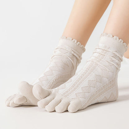 Cotton Mesh Alignment Socks(3 Pairs) - image 2
