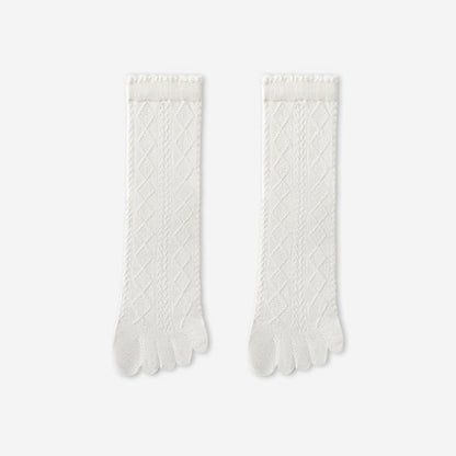 Cotton Mesh Alignment Socks(3 Pairs) - White - EU36-40(US3-7) - image 12