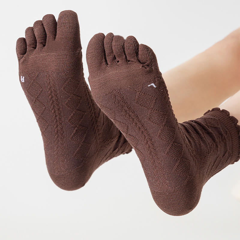 Cotton Mesh Alignment Socks(3 Pairs) - image 9