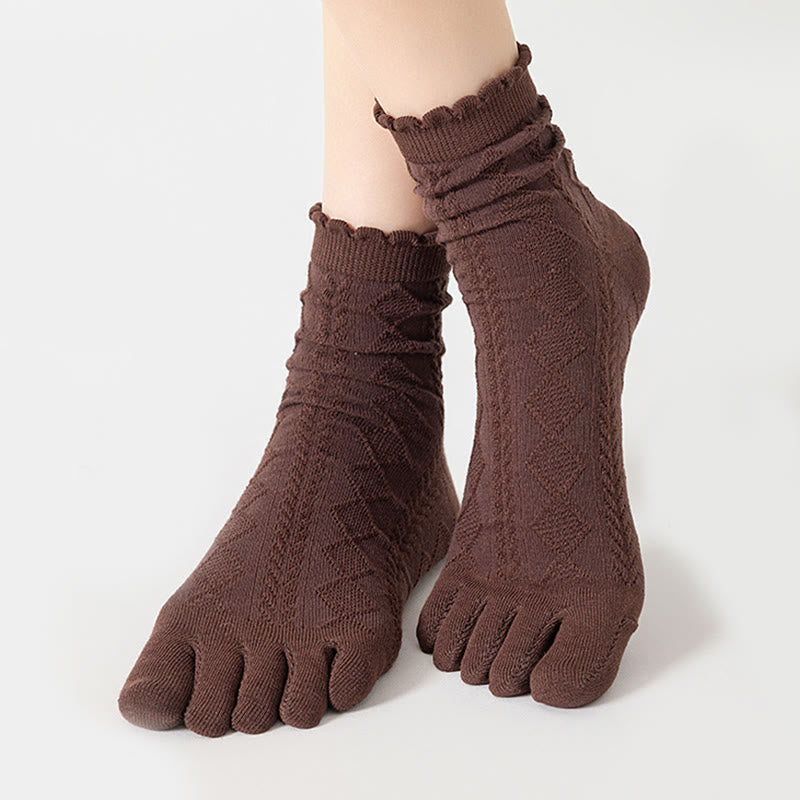 Cotton Mesh Alignment Socks(3 Pairs) - image 8