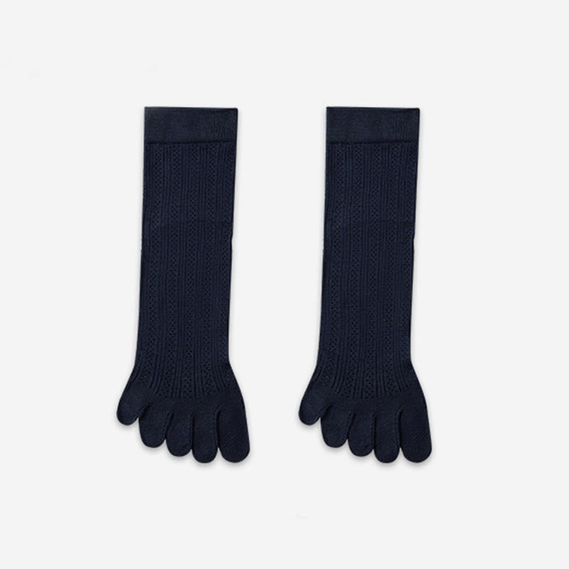 Bamboo Lightweight Alignment Socks(4 Pairs) - Navy Blue - EU39-45(US6-11) - image 13