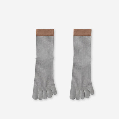 Casual Colorblock Alignment Socks(3 Pairs) - Grey - EU36-40(US3-7) - image 13