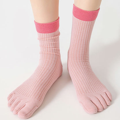 Casual Colorblock Alignment Socks(3 Pairs) - image 6