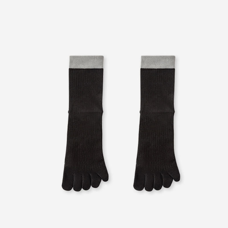 Casual Colorblock Alignment Socks(3 Pairs) - Black - EU36-40(US3-7) - image 12