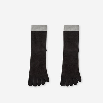 Casual Colorblock Alignment Socks(3 Pairs) - Black - EU36-40(US3-7) - image 12