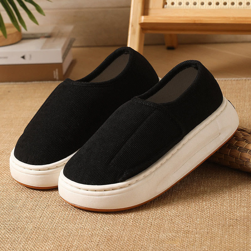Plus Size Cushioned Sole Slippers - Black - EU45-46(US10-11) - image 15
