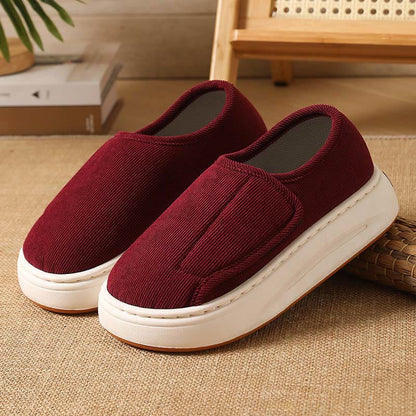 Plus Size Cushioned Sole Slippers - Wine - EU45-46(US10-11) - image 13