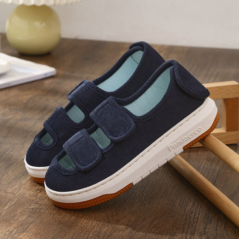 Plus Size Adjustable Slippers - Navy Blue - EU45-46(US11-12) - image 10