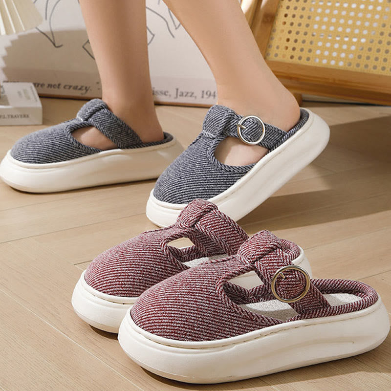 Plus Size Cozy Thick Sole Slippers - image 4