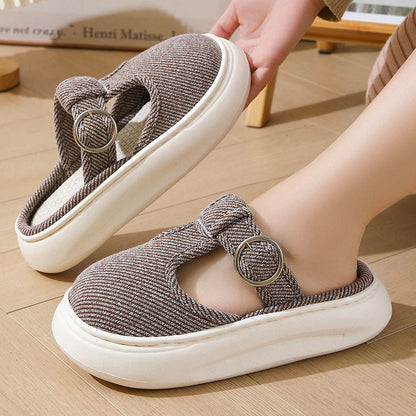 Plus Size Cozy Thick Sole Slippers - image 9