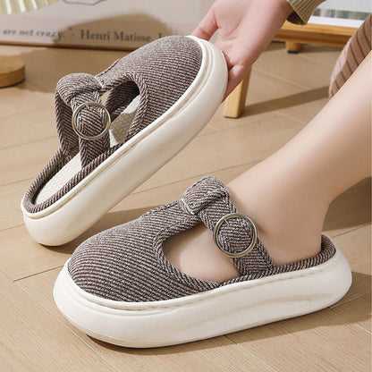 Plus Size Cozy Thick Sole Slippers - image 3