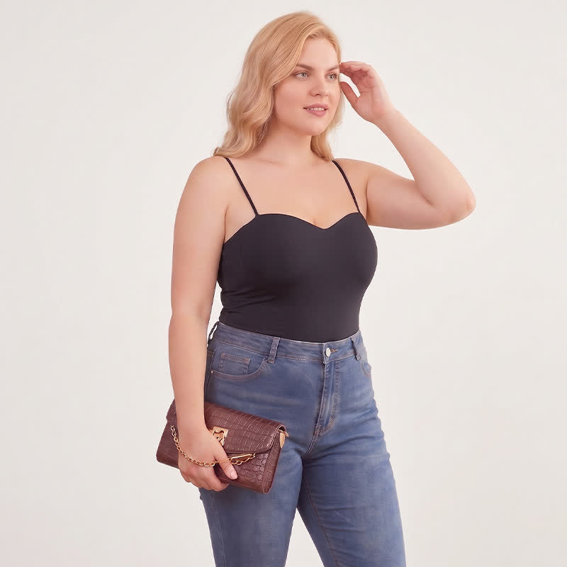 Plus Size Seamless Cooling Tank Top(2 Pieces) - Black - 4XL - image 7
