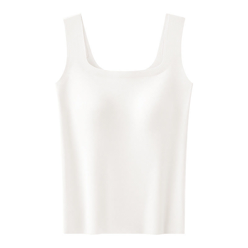 Plus Size Square Neck Cooling Sensation Tank Top - White - XXL - image 7