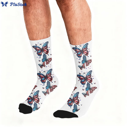 Bowknot Flag Butterfly Socks - image 2