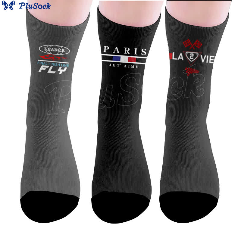Racing Paris Flag Socks - image 0