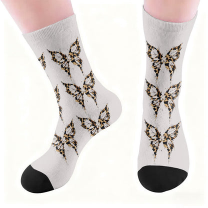 Leopard Butterfly Heart Socks - image 5