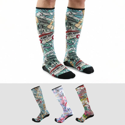 Bamboo Floral Butterfly Compression Socks - image 0
