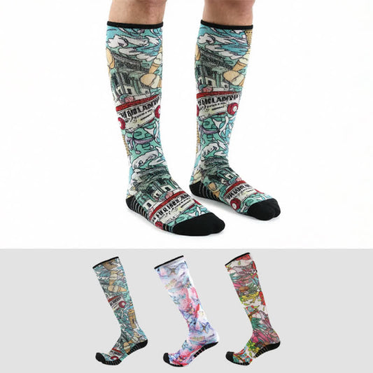 Bamboo Floral Butterfly Compression Socks - image 0