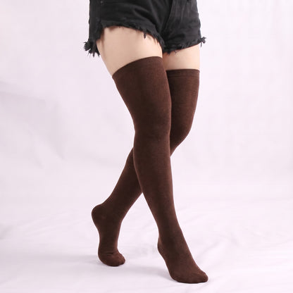 Classic Ribbed Thigh High Socks(5 Pairs) - image 7