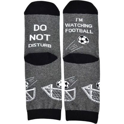 Football Quote Cotton Quarter Socks(2 Pairs) - Black - EU39-46(US6-12) - image 1