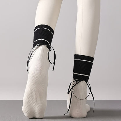 Open Instep Bow Grip Socks(2 Pairs) - image 2