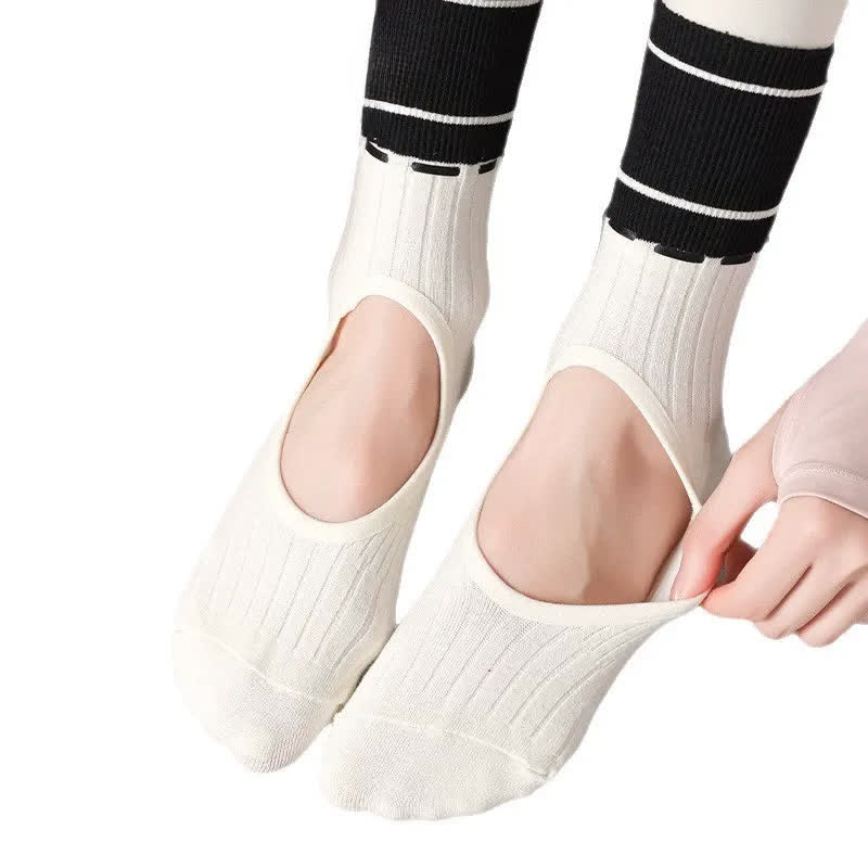 Open Instep Bow Grip Socks(2 Pairs) - image 7