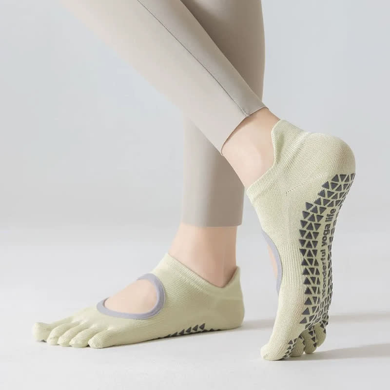 Five Toe Yoga Grip Socks(2 Pairs) - image 3