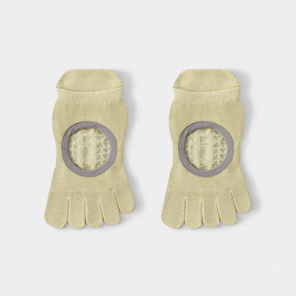 Five Toe Yoga Grip Socks(2 Pairs) - Green - EU35-40(US2-7) - image 9