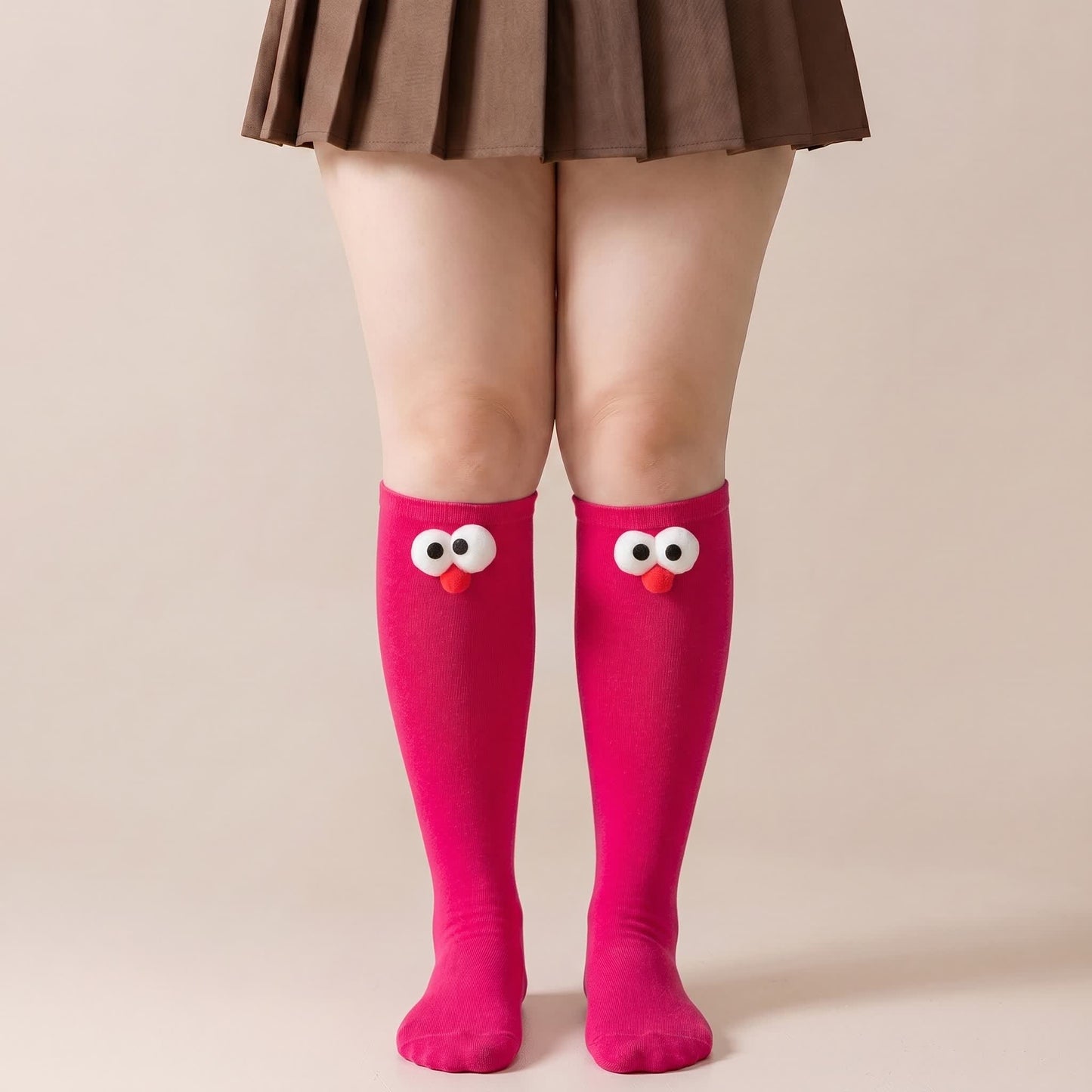 Cute Animal Knee High Socks(4 Pairs) - Rose - EU35-40(US2-7) - image 7