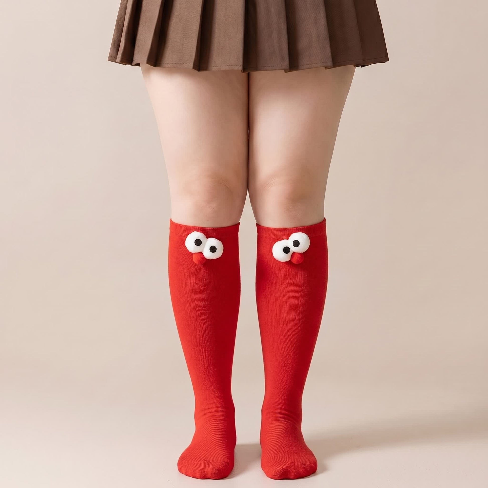 Cute Animal Knee High Socks(4 Pairs) - Red - EU35-40(US2-7) - image 6
