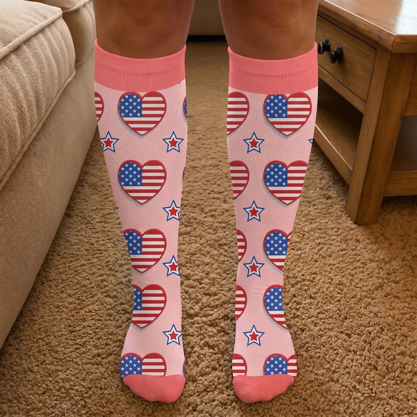 Plus Size Free America Compression Socks - image 2