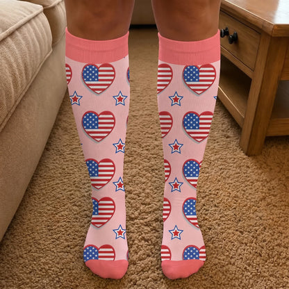 Plus Size Free America Compression Socks - image 2