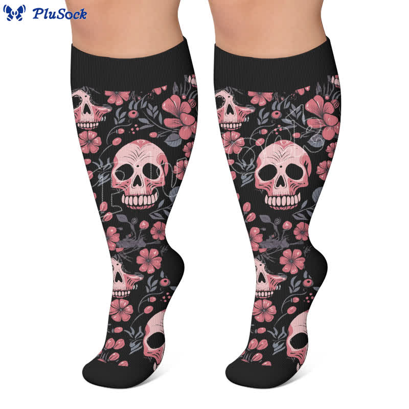 Plus Size Mixed Skull Compression Socks - image 7