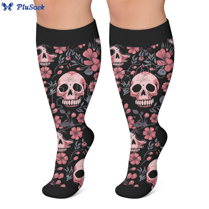 Plus Size Mixed Skull Compression Socks - image 7