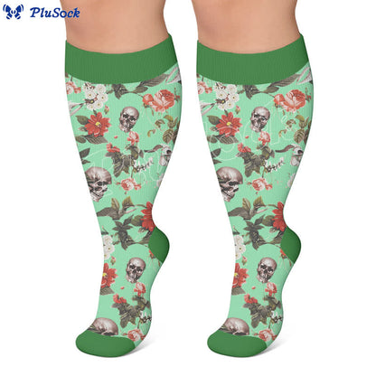 Plus Size Mixed Skull Compression Socks - image 6