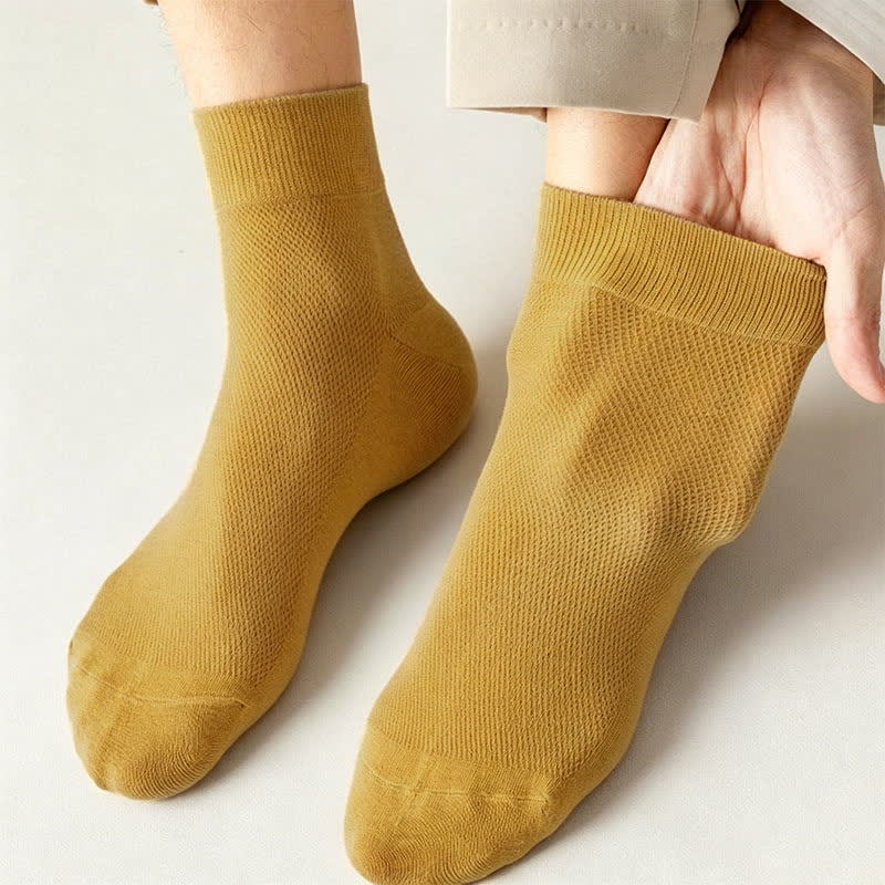 Cotton Breathable Quarter Socks(6 Pairs) - image 6