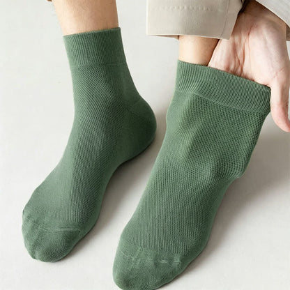 Cotton Breathable Quarter Socks(6 Pairs) - image 4