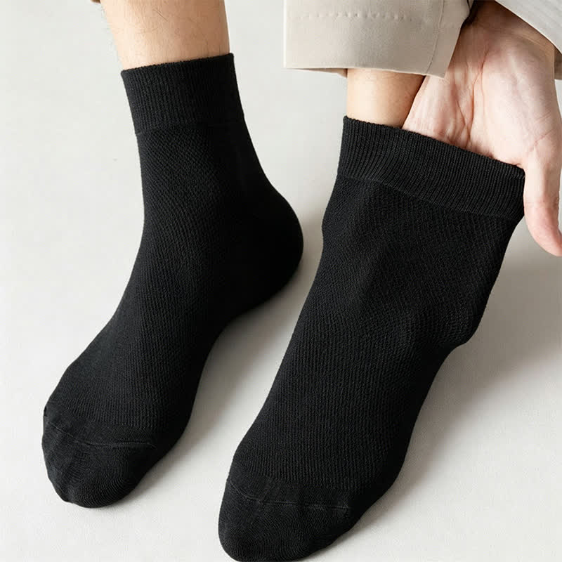 Cotton Breathable Quarter Socks(6 Pairs) - image 13