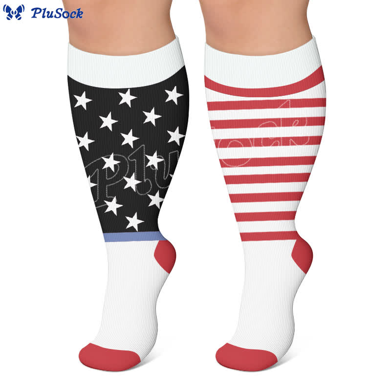 Plus Size Starry Mix Compression Socks - image 6