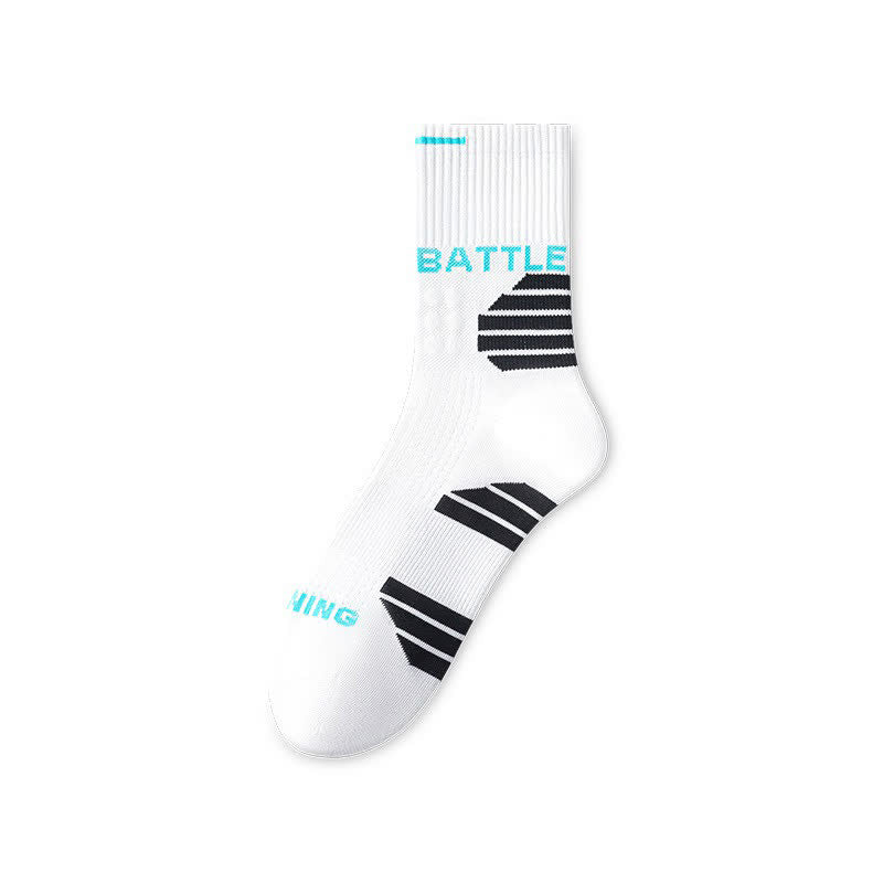 Battle Cushioned Quarter Socks(5 Pairs) - Black - EU38-44(US5-10) - image 5