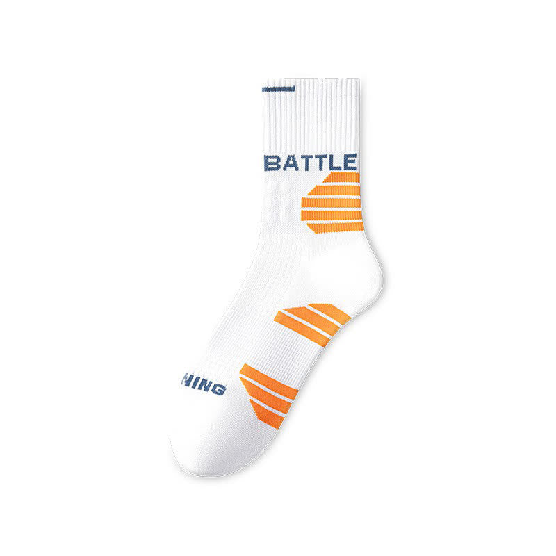 Battle Cushioned Quarter Socks(5 Pairs) - Orange - EU38-44(US5-10) - image 6