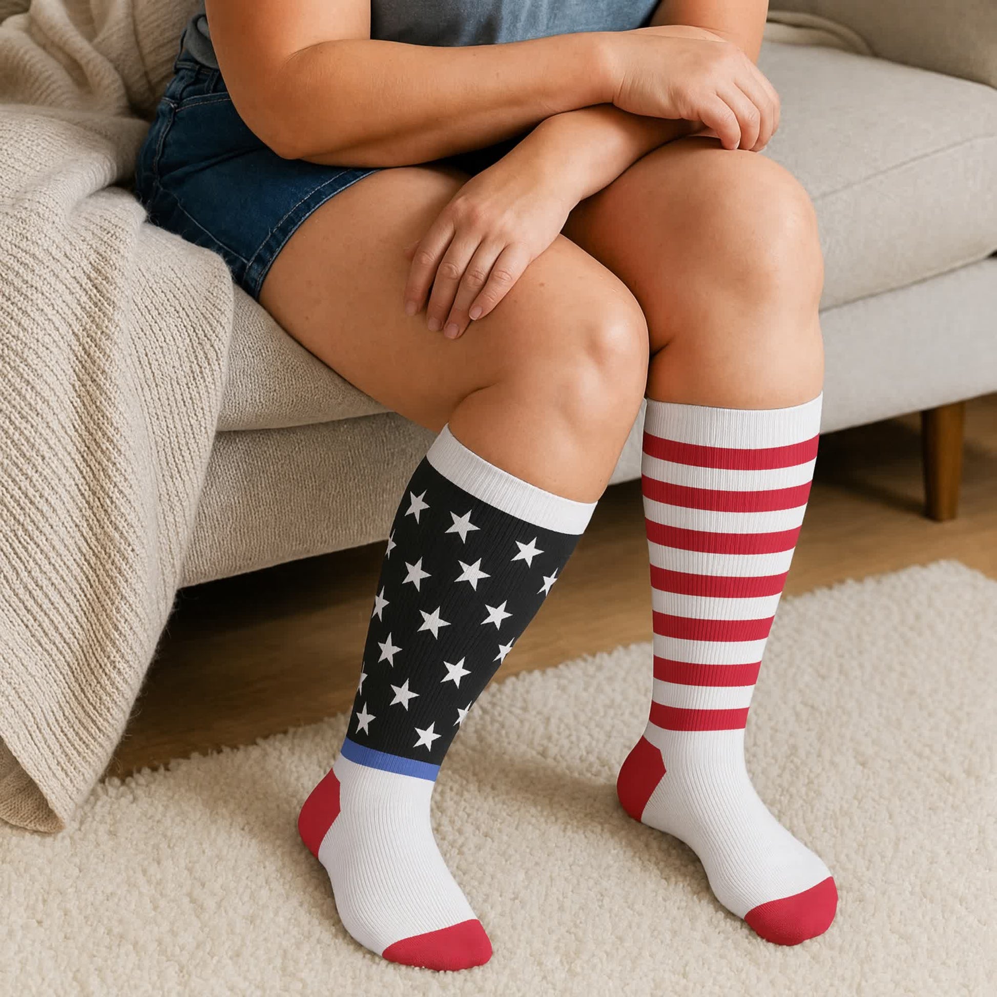 Plus Size Starry Mix Compression Socks - image 2