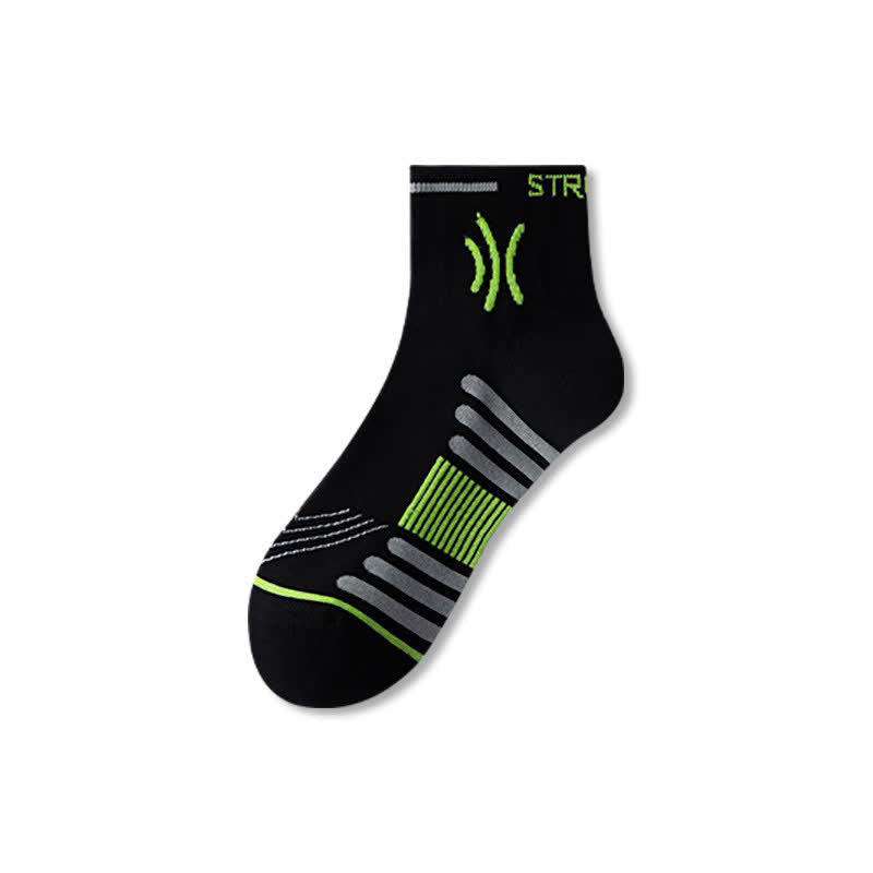 Quick Dry Cushioned Socks (5 Pairs) - Black - EU38-44(US5-10) - image 5
